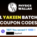 PW Yakeen Batch Coupon Code